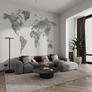 Tapet Harta cu texturi a lumii, Fototapet Harta lumii, w03312v3 : Uwalls.ro
