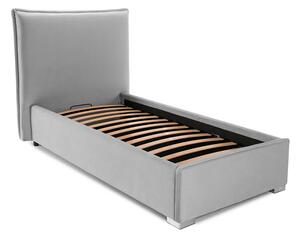 Pat Tapițat Nice, cu somieră rabatabilă și ladă de depozitare, Swing-Gri / 80x190
