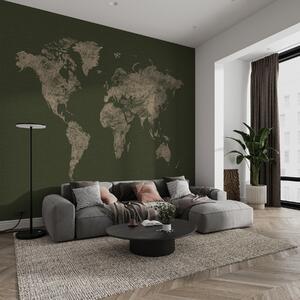 Tapet Harta cu texturi a lumii, Fototapet Harta lumii, w03312v4 : Uwalls.ro