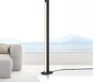 PURE Lampadar LED Lines, antracit, telecomandă, 140 cm, reglabil, Negru, Camera de zi / sufragerie, Metal, Modern