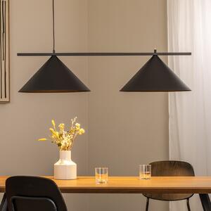 Eko-Light Lampă suspendată Capital, negru, 2 becuri, Ø 46 cm, GX53, reglabil, Negru, Camera de zi / sufragerie, Metal, Modern