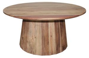 Masuta Cafea Rotunda Collin Lemn De Acacia Diametru 80 Cm Finisaj Natur