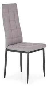 Scaun tapitat K292, gri/negru, stofa clasica/metal, 42X47X98 CM