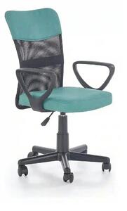 Scaun de birou TIMMY, turcoaz, stofa mesh, 52x59x81/91 cm