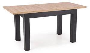 Masa extensibila GIZMO, stejar artisan/negru, PAL laminat, 120/160x75x