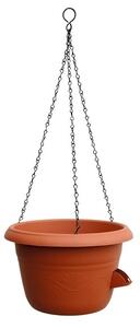 Plastia Ghiveci de flori suspendat, cu auto-udare de 25 cm, teracota, diam. 25 cm