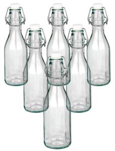 Sticlă cu închidere cu clips, 0,5 l, 6 buc