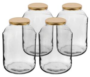 Set de borcane cu capac Browin Twist, 4 l, 4 buc