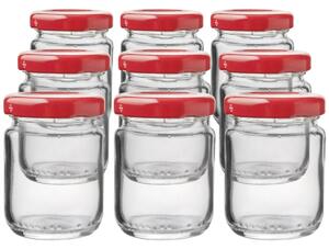 Set de borcane de conservare cu capac Orion 0,06 l, 9 buc