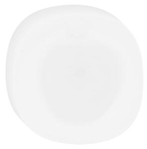 Set de farfurii adânci din sticlă opal Altom White harmony 22,5 cm, 6 buc