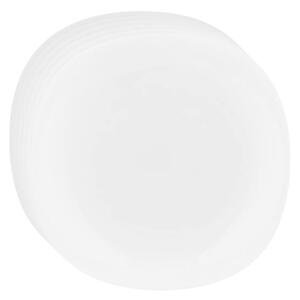 Set de farfurii întinse din sticlă opal Altom White harmony 28 cm, 6 buc