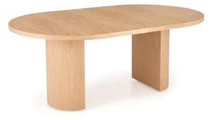Masa extensibila GARIBALDI, stejar natural, PAL laminat/furnir, 120/20