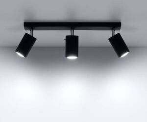 Sollux Lighting Ring lampă de tavan 3x12 W negru SL.0093