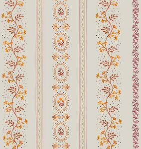 Tapet Ornament geometric delicat cu flori și plante, Tapet Shaby Chic, a00031 : Uwalls.ro