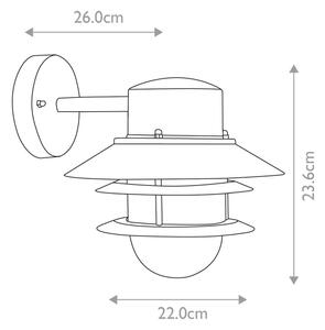 Elstead COPENHAGEN - Aplică de perete pentru exterior COPENHAGEN 1xE27/60W/230V IP44