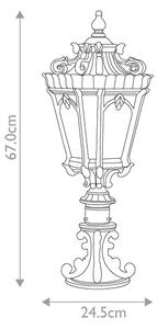 Kichler KL-TOURNAI3-L - Lampă de exterior TOURNAI, 2x E14, 60W, 230V, IP44, bronz