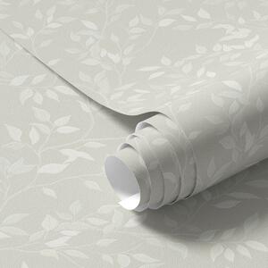Tapet Creangă ușor răsucită cu frunze deschise la culoare, Tapet rustic, a00071v1 : Uwalls.ro
