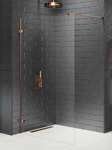 New Trendy Avexa Copper Brushed perete cabină de duș walk-in 120 cm EXK-3767