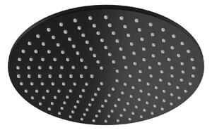Kohlman Experience Black cap de duș 25x25 cm rotund WARIANT-negruU-OLTENS | SZCZEGOLY-negruU-GROHE | negru R25EB