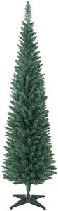 HOMCOM Brad de Crăciun artificial slim 180 cm cu 321 de ramuri, aspect de brad, cu bază din plastic, verde | Aosom Romania