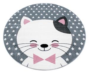 Covor pentru copii roz/gri ø 120 cm Kids – Ayyildiz Carpets