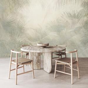 Tapet Tapet retro tropical texturat în tonuri de bej, Fototapet Natură, w03399 : Uwalls.ro