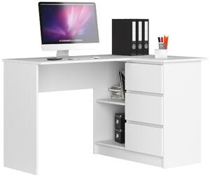 Masă PC de colț Bodhi (alb) (D). Promo -16%. 1128552