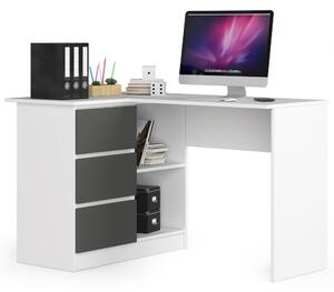 Masă PC de colț Bodhi (Alb + gri) (S). Promo -12%. 1128556