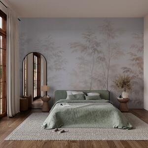 Tapet Copaci imitație acuarelă , Fototapet Natură, Fototapet Frunze, w03474v1 : Uwalls.ro