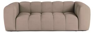 Canapea taupe cu tapițerie din catifea 225 cm Cube – Bonami Selection