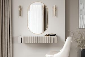 Masuta de toaleta suspendata Malmi 100 cm cu sertare - cashmir / crema bianca / negru