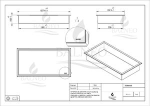 Balneo Wall-Box One Inox raft de nișă 70 cm OB-IN4
