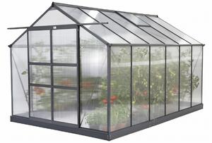 Seră de grădină din aluminium Azalia 2,5 x 3,7m CoverTech antracit