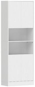 HOMCOM Dulap Cămară de Bucătărie 170cm, cu Raft Reglabil, Alb | Aosom Romania