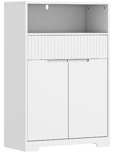 HOMCOM Dulap de sub Attributebaie Compact cu Sertar, 60x30x80 cm, Alb | Aosom Romania