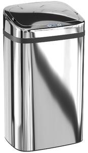 HOMCOM Cos de gunoi cu senzor 30L inox elegant | Aosom Romania