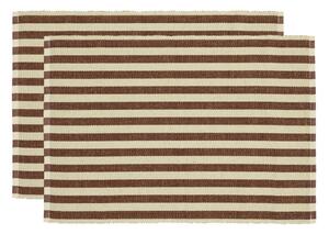 Suporturi pentru farfurii 2 buc. din amestec de iută 33x48 cm Statement Stripe – Södahl