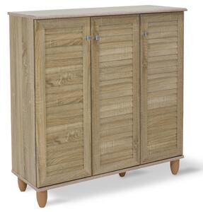Dulap Pantofi Model Caroline III, Stejar sonoma, 89.5x34.5x91.5