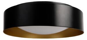 MEGAMAN Plafonieră LED Renzo XChange negru/auriu CCT, IP44, Negru, Baie, Aluminiu, Modern