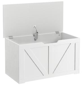 HOMCOM Comodă cu Capacitate de Încărcare de 136 kg, 80x40x45cm, Alb | Aosom Romania