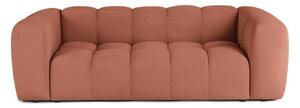 Canapea teracotă cu tapițerie din catifea 225 cm Cube – Bonami Selection