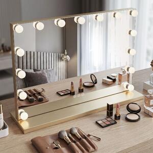 Oglindă LED HOLLYWOOD L.Gold 80x60