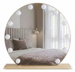 Oglindă LED HOLLYWOOD L. Gold 50 cm