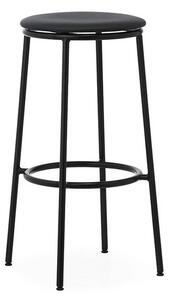 Circa Scaun de bar H75 Upholstery Black Steel/Ultra Leather Black - Normann Cope