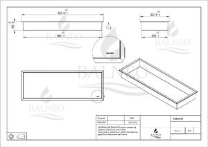 Balneo Wall-Box One White raft 90 cm OB-WH6