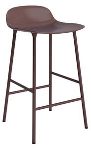 Formă Scaun de bar H65 Steel/Brown - Normann Copenhagen