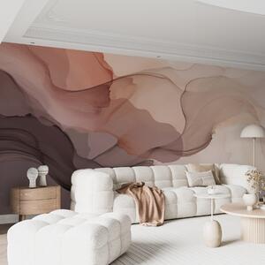 Tapet Fum purpuriu-burgund pe un fundal alb, Fototapet Abstract, w09026v2 : Uwalls.ro