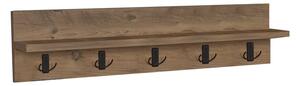 Raft de perete Esform melamina stejar 80x11x18 cm