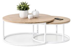 Z0ND0 Măsuță de cafea Kolja Zest Xl (sonoma + alb). 1111834