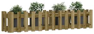 Pat înălțat grădină design gard 150x30x30 cm lemn impregnat pin